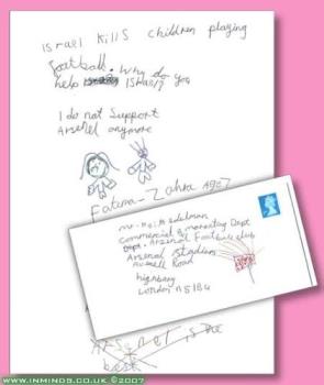 A written Letter - A child wrote a letter