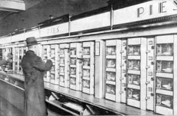 The Automat - A customer in front of The Automat