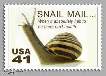 Snail Mail - old fashion snail mail