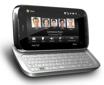 HTC Touch Pro 2 - HTC Touch Pro 2! Big screen, intuitive touch screen. And the Touch Pro 2 has a pretty big QWERTY to boot!