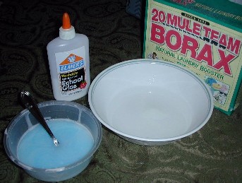 Slime - this is a photo of materials needed to make slime.