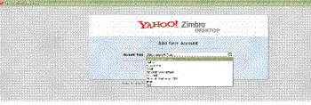 Yahoo Zimbra Screenshot - an email client application that can let you open different email accounts and it will just be place in the taskbar icon when closed so its not really annoying in your part..