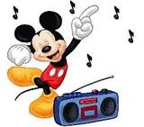 Mickey Mouse - Mickey Mouse with radio and music
