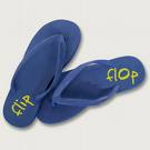flip flops - blue flip flops that say flip flop