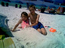 My Baby&#039;s - Both my children at the beach this past summer.