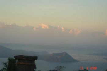 View of Taal lake from Tagaytay  - tagaytay City is in Cavite ,Philippines