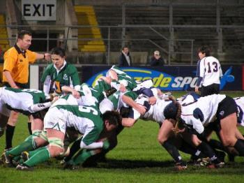 Rugby - a Rugby scrum