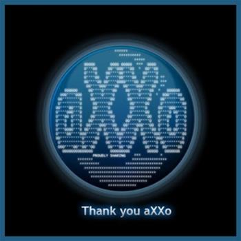 aXXo  - The logo of which represents the person known for uploading DVD movie qualities that are out on DVD or before.