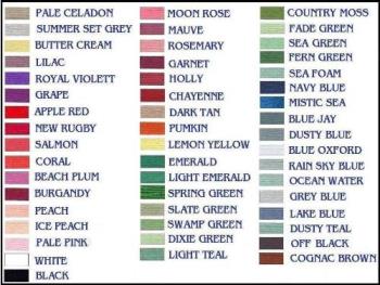 color chart - bathing suit color chart