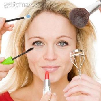 Make Up - Girl applying make up