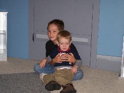 My boys - My kids, in August of 2006. Caspian and Zane.  8 y/o and 18 mos.