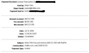 proof - payment proof
