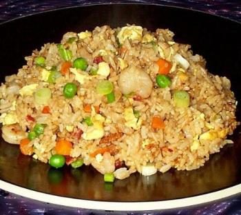 fried rice i love to make and eat it - i love to have the rice with curd and salads specially.
