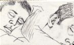 sleeping - drawing of people sleeping