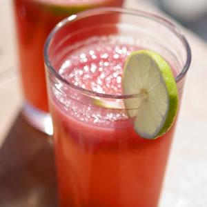 Watermelon Agua Fresca - This is just one of them they have a watermelon basil Margarita also