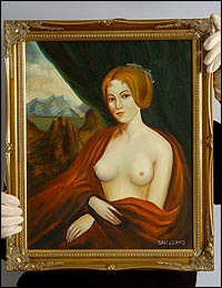 Fallen Madonna with Big Boobies - This is a picture of the painting made famous by &#039;Allo, &#039;Allo.