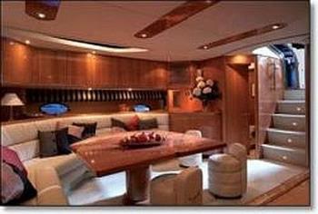 Interior of Sunseeker yacht - Beautiful interior of sunseeker yacht