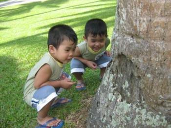 Adorable Twins! - These boys are twins, yes! They are inseparable and will not be fully happy without the other. This twins really do make us happy and they are the most beloved children not only in our home but int the whole neighborhood. Having twins is a big blessing!