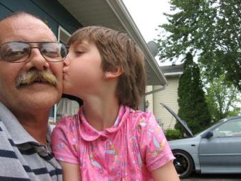 Emma and I - My 5 year old step grand daughter Emma.