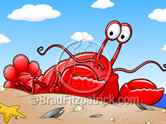 lobster - cartoon lobster