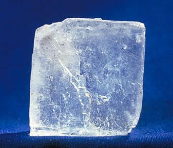 a "cube" of salt - salt under magnification