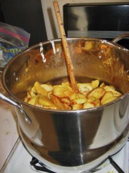 Apple Filling/sauce - Homemade from my apples I grow in my garden/yard in Minnesota. Apple Filling/sauce - Homemade from my apples I grow in my garden/yard in Minnesota.