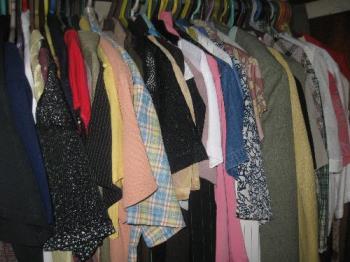 clothes - clothes inside clothes cabinet