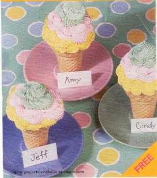 Ice Cream Cone cupcakes 2 - More icing!!!!