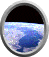 space - Viewing space through a portal window