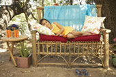 Siesta - One does not have to coil up in ones bedroom for their siesta. Even outdoors serves the purpose