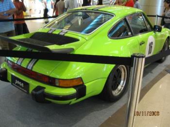 vintage car - one of the vintage cars in a mall show