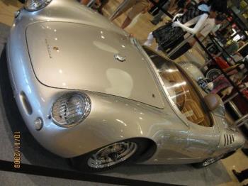 vintage car - one of the vintage cars in a mall show