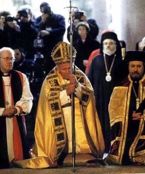 Pope John Paul the II the great - Picture of pope John Paul II, an example of religion tolerance and dialogue