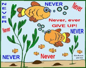 Never, never, never, ever give up.... - I am starting to feel like the Energizer bunny...winding down on this fish posting as it is NOT working!!!
