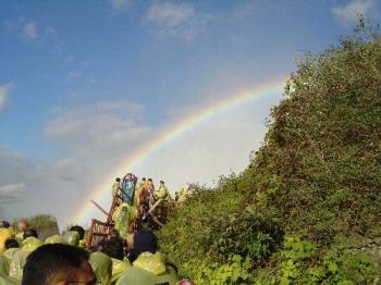 Rainbow over Niagra, US - We watched this rainbow over our head on 05 October, 2003, while visit to taht place alongwith some of our friends