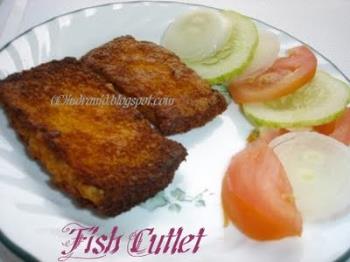 Fish Cutlet - The best combination of Fish Cutlet and Mustard Sauce!