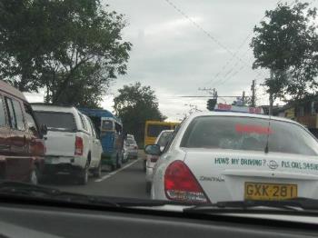 traffic - traffic is lighter towards mid-day