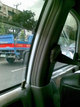 big trucks - they pass by busy city streets even during day time.