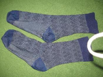 socks - blue pair of socks