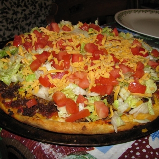 Taco Pizza - I thought it would be disgusting but I was wrong. I love Taco Pizza, it&#039;s delicious.