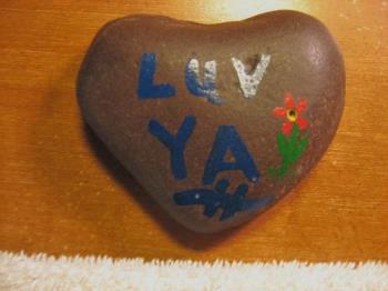 Heart Rock - Found and painted for my wife almost 23 years ago.