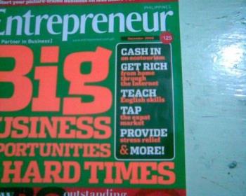 Entrepreneur Magazine - Entrepreneur Magazine featuring "Big Business Opportunities in Hard Times."