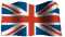British - The Union Jack, the national flag of Great Britain.