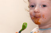 messy eater! - what a mess!