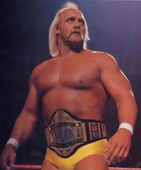 Hulk Hogan - A picture of Hulk Hogan during his first reign as World Champion. 
