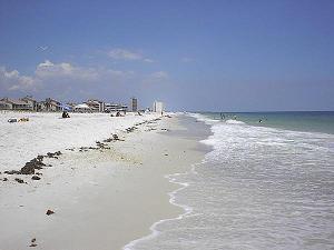 Pemsacola, Florida..White sandy beach, for now - This is just a small piece of the coastline that is at risk.