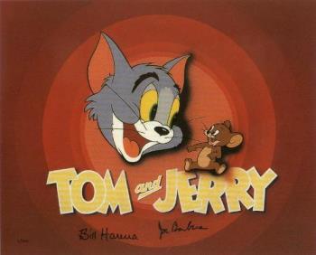 Tom and Jerry - A picture of Tom and Jerry, the original cat and mouse duo.