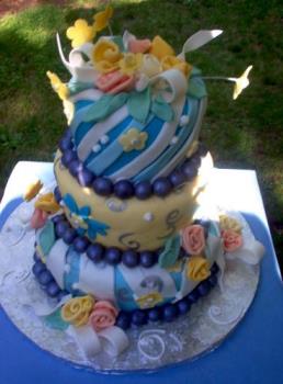 Cake - A cake.