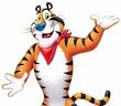 Tony the Tiger - Tony the Tiger is the brand logo for Kellog&#039;s Frosties breakfast cereal.