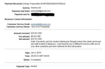 Payment proof - This is my proof that Bukisa pays writers. I&#039;ve been getting payment every month since January 2010